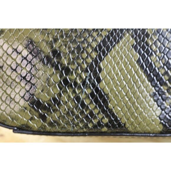 Marc Jacobs Bag Womens Leather Rider Embossed Green Snakeskin Crossbody Shoulder - Picture 15 of 16